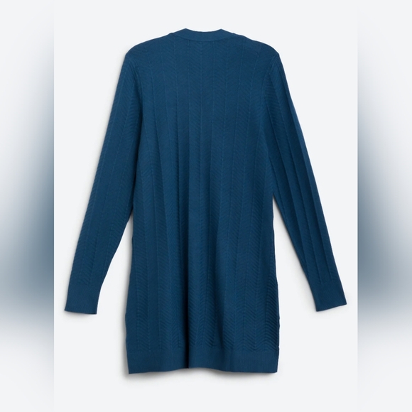 NWOT, Love Ellie, Olla Herringbone Knit Cardigan, Medium, Blue, So Soft!!! - Picture 7 of 15